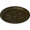 Ekena Millwork Swindon Ceiling Medallion (Fits Canopies up to 2 7/8"), Hand-Painted Green Gold, 16 7/8"OD x 1 1/2"P CM16SWGGS - alternate 4